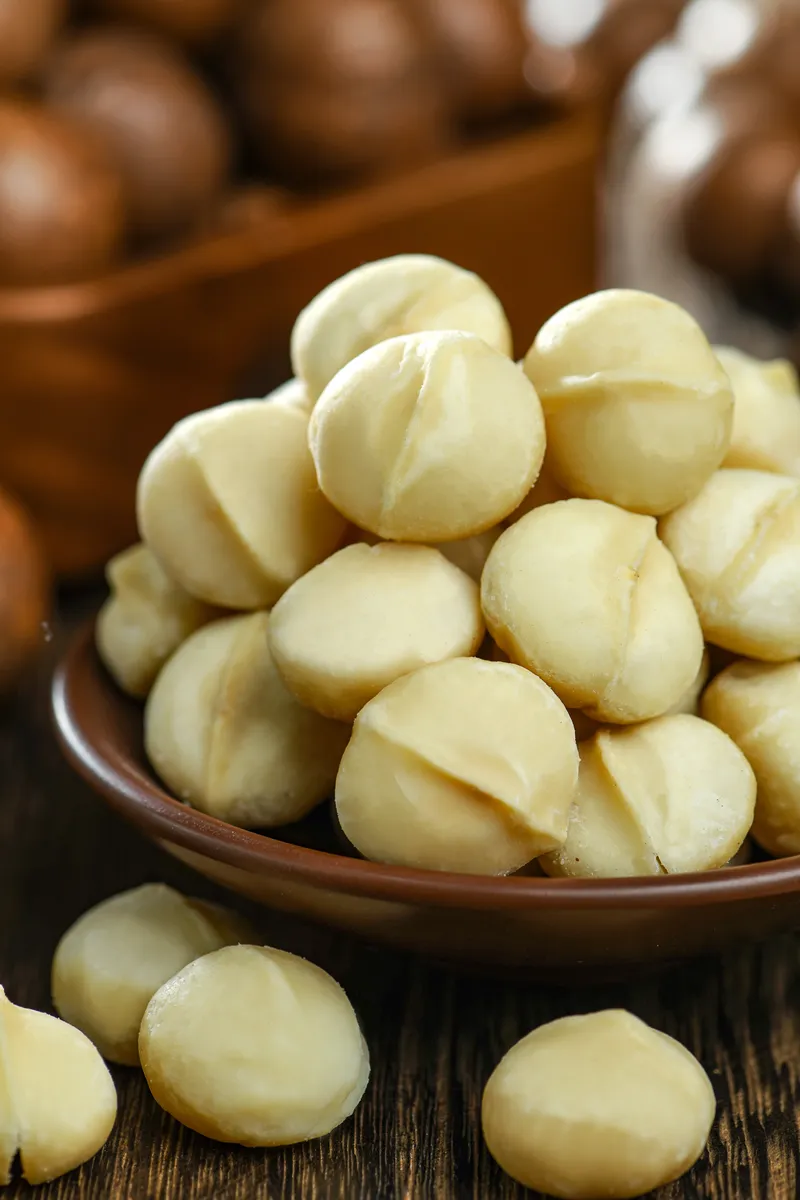 Premium whole dried macadamia nuts